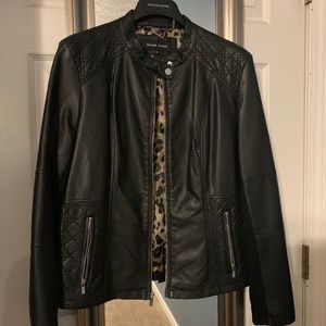 Black leather jacket, XL